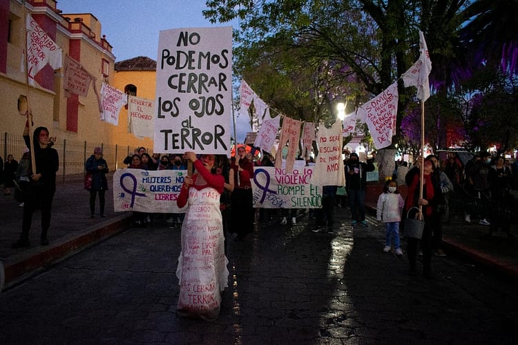 Frente Al Incremento De La Violencia De Género En Chiapas, Mujeres Y Niñas Marcharon En Ocasión Del 25N